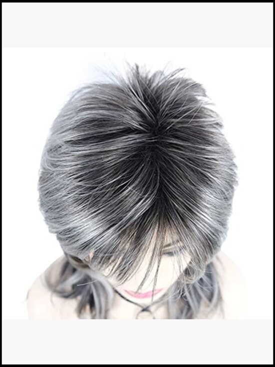Shaggy Layered Wig with Bangs, Shoulder Length Natural Straight Shags, Soft main image 7